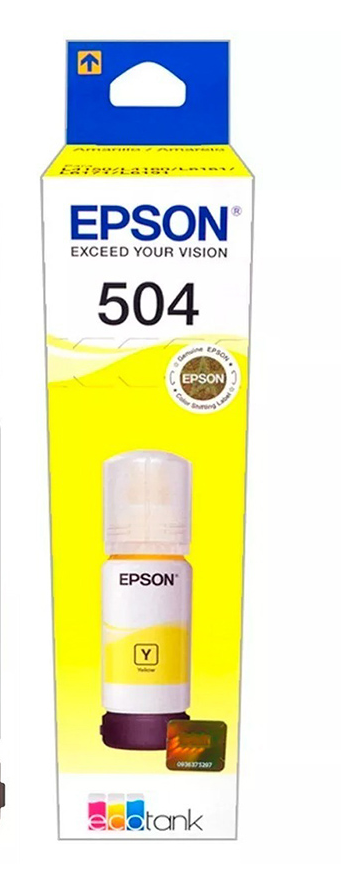 ventas de tintas EPSON 504 yellow